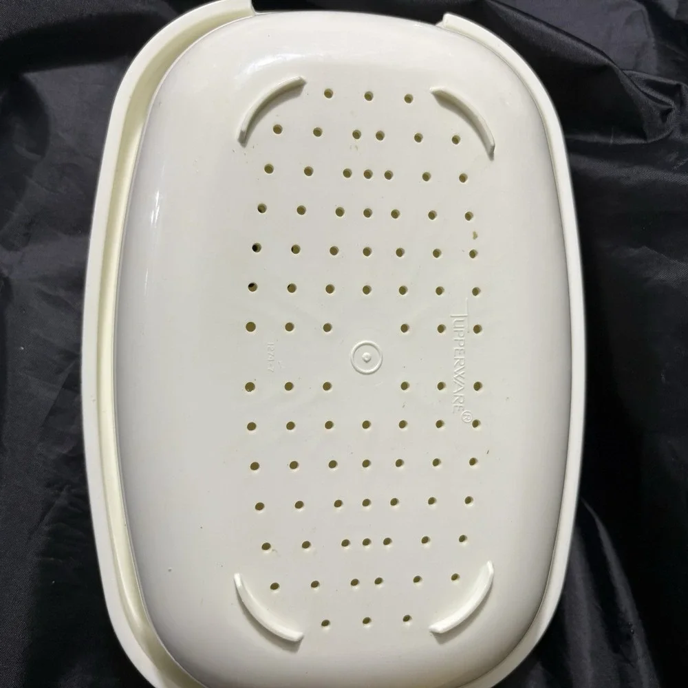 Vntg Tupperware Harvest Gold 3/4 Piece 1275-3, 1273-2, 1274-6 Microwave Steamer